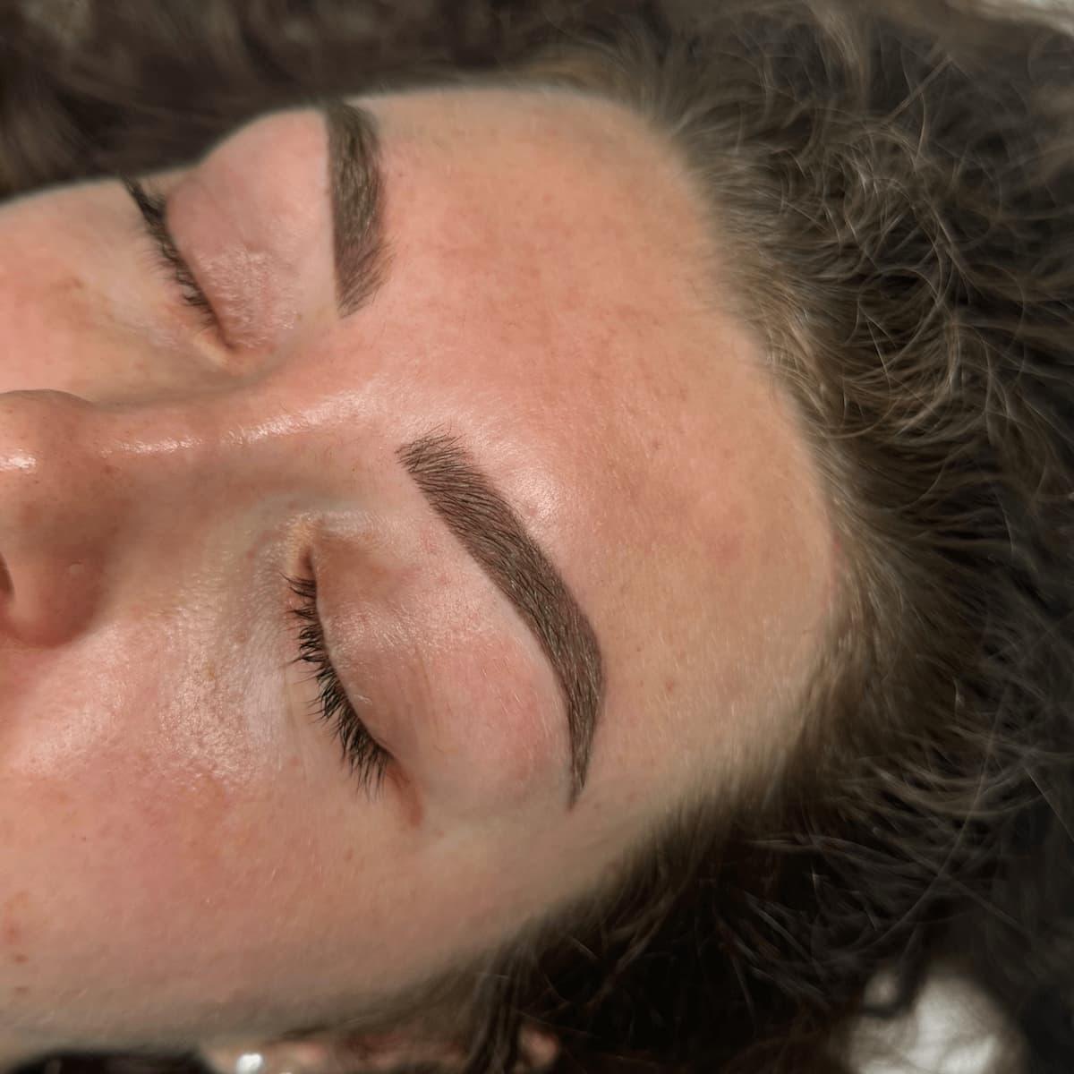 Brow correction reviving older permanent makeup