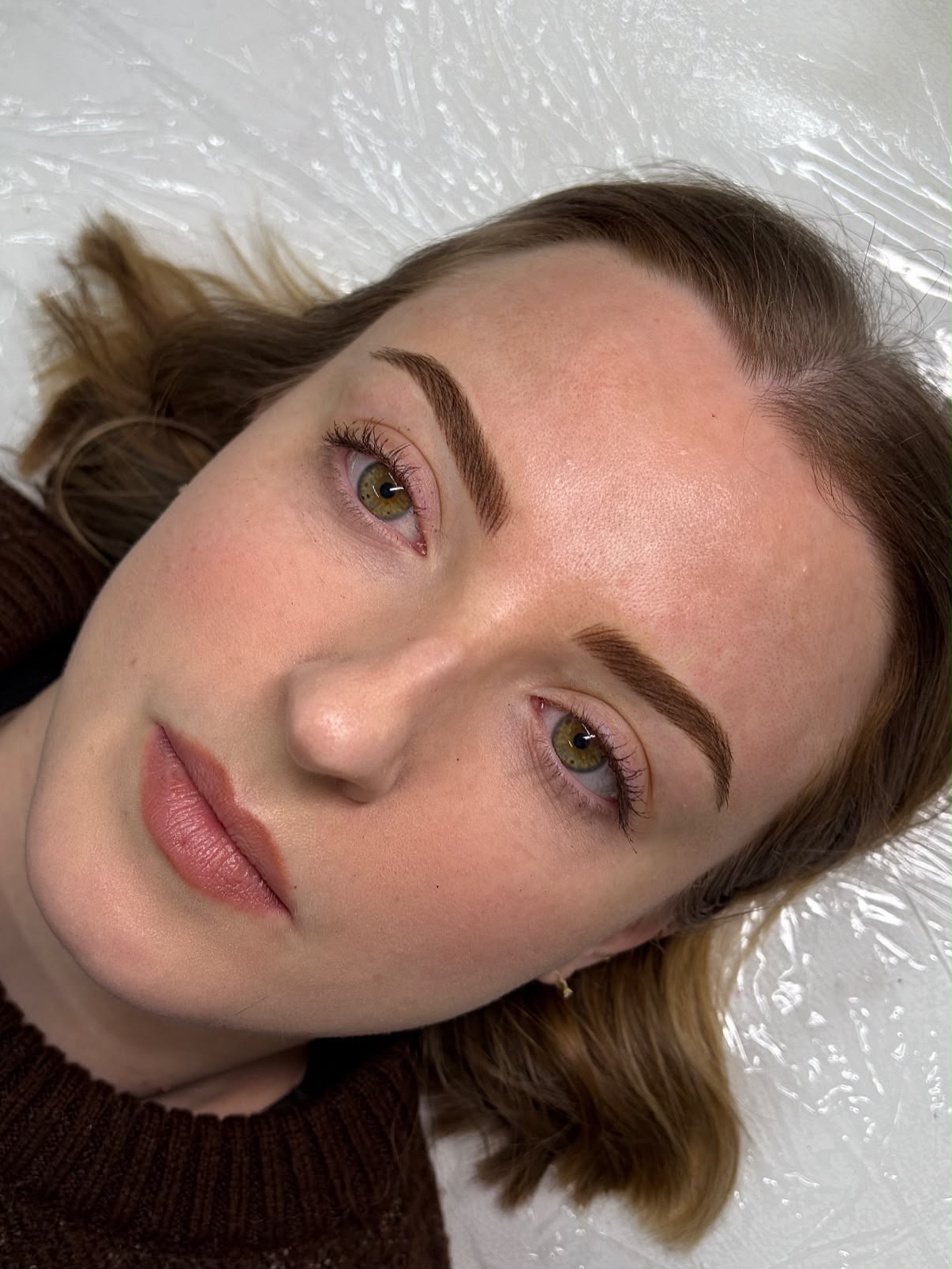 Combination brows, full face result